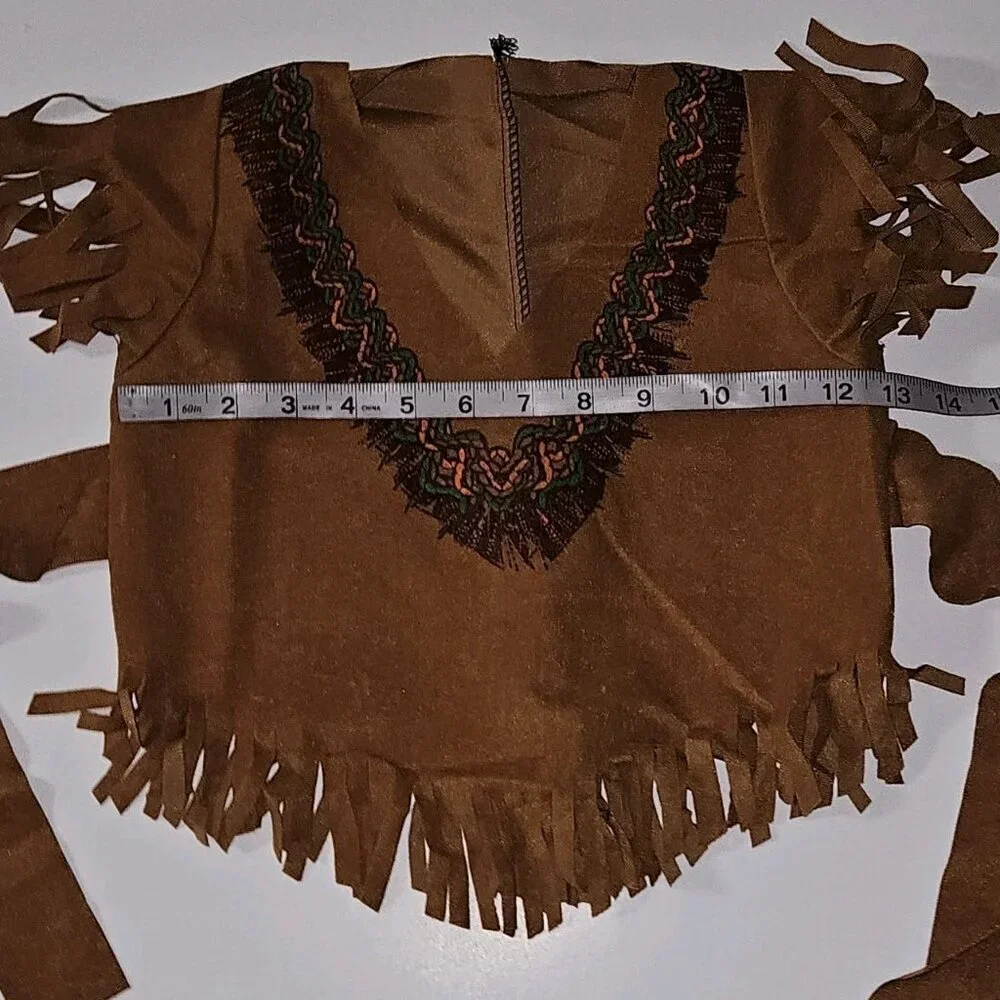Native American Indian Girl Halloween Costume Girls Small Sz 4-6 (for 3-4 Years)